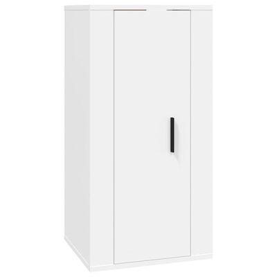 vidaXL Ensemble de meubles TV 4 pcs Blanc Bois d'ingénierie