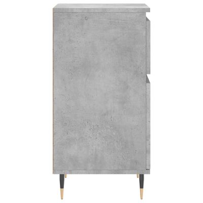 vidaXL Buffet gris béton 40x35x70 cm bois d'ingénierie