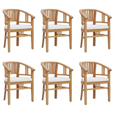 vidaXL Ensemble à manger de jardin 7 pcs Bois de teck solide