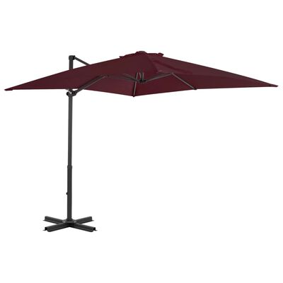 vidaXL Parasol de jardin en porte-à-faux avec mât en aluminium