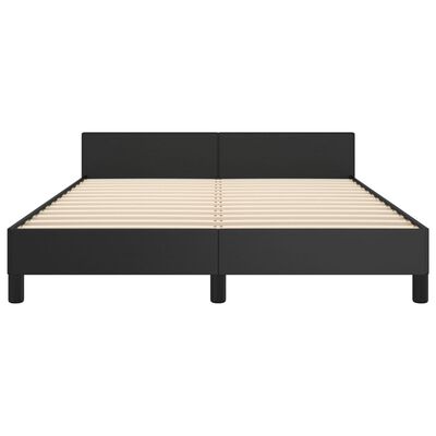 vidaXL Cadre de lit sans matelas noir 140x200 cm similicuir