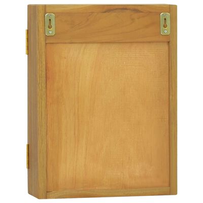 vidaXL Armoire à miroir 30x10x40 cm Bois de teck solide