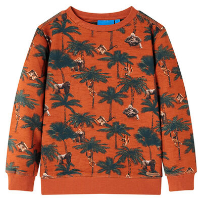 Sweatshirt pour enfants rouille clair 116