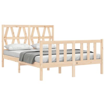 vidaXL Cadre de lit sans matelas 120x200 cm bois de pin massif