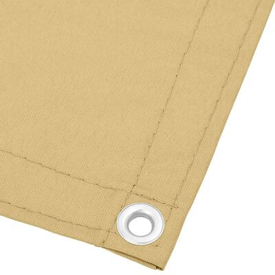 vidaXL Écran de balcon sable 120x500 cm 100% polyester oxford