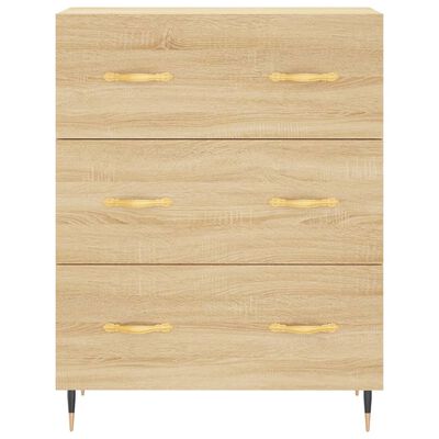 vidaXL Buffet chêne sonoma 69,5x34x90 cm bois d'ingénierie