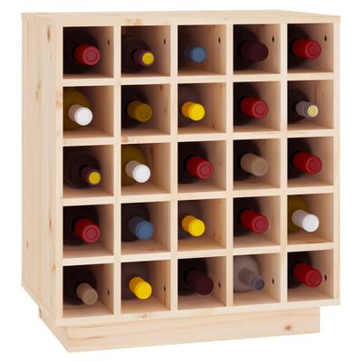 vidaXL Armoire à vin 55,5x34x61 cm Bois de pin massif