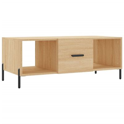 vidaXL Table basse chêne sonoma 102x50x40 cm bois d'ingénierie