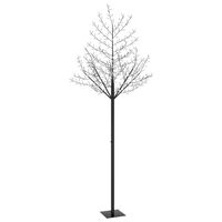 Sapin de Noël artificiel cerisier avec lumière LED de couleur blanc chaud  de 220 cm VidaXL - Habitium®