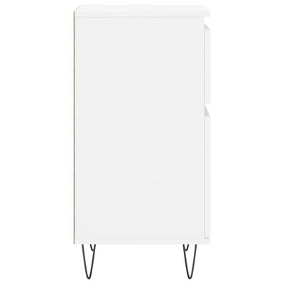 vidaXL Buffets 2 pcs blanc 40x35x70 cm bois d’ingénierie