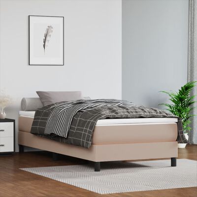 vidaXL Matelas de lit à ressorts ensachés cappuccino 120x190x20 cm