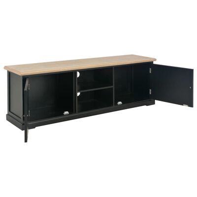 vidaXL Meuble TV Noir 120x30x40 cm Bois