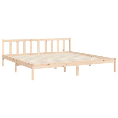 vidaXL Cadre de lit sans matelas 200x200 cm bois massif de pin