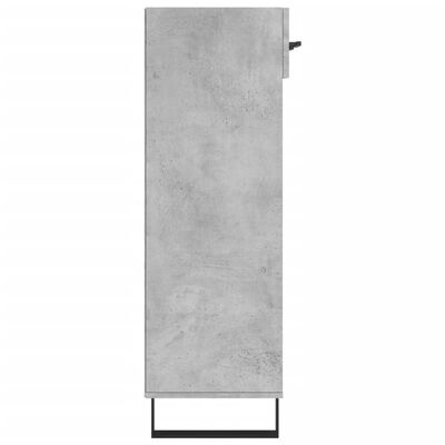 vidaXL Armoire à chaussures gris béton 60x35x105 cm bois d'ingénierie