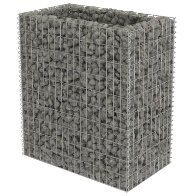 vidaXL Lit surélevé à gabion Acier galvanisé 90x50x100 cm