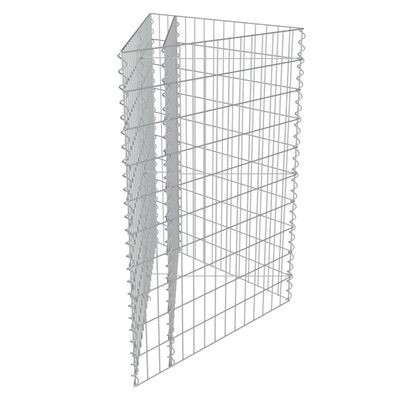 vidaXL Lit surélevé à gabion Acier galvanisé 75x75x100 cm