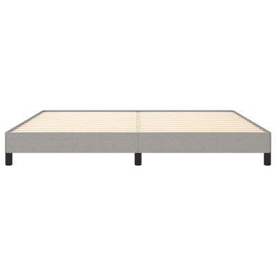 vidaXL Cadre de lit sans matelas gris clair 200x200 cm tissu