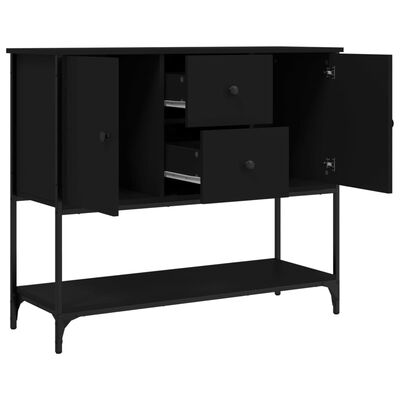 vidaXL Buffet noir 100x36x85 cm bois d'ingénierie