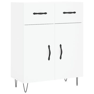 vidaXL Buffet haut Blanc 69,5x34x180 cm Bois d'ingénierie