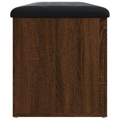 vidaXL Banc de rangement chêne marron 102x42x45 cm bois d'ingénierie