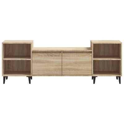 vidaXL Meuble TV Chêne sonoma 160x35x55 cm Bois d'ingénierie