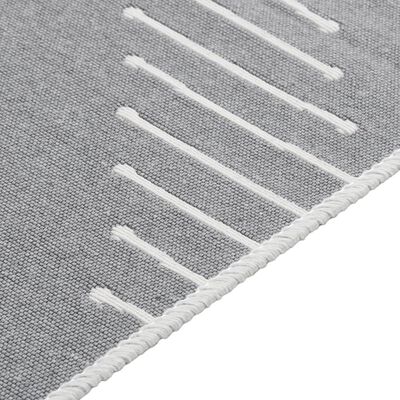 vidaXL Tapis Gris foncé 120x180 cm Coton