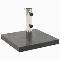 vidaXL Socle de parasol Granite 28,5 kg Carré Noir