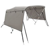 vidaXL Toit bimini à 3 arceaux parois latérales 183x(154-167)x137 cm