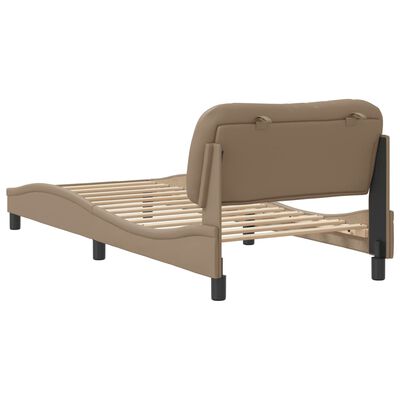 vidaXL Cadre de lit sans matelas cappuccino 80x200 cm similicuir