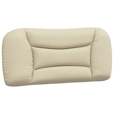 vidaXL Coussin de tête de lit crème 80 cm tissu