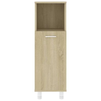 vidaXL Armoire de salle de bain Chêne sonoma Bois d'ingénierie