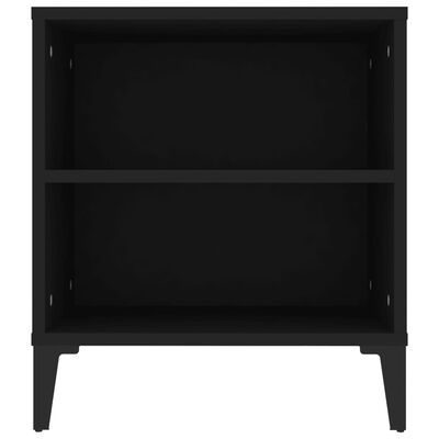 vidaXL Meuble TV Noir 102x44,5x50 cm Bois d'ingénierie