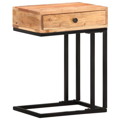 vidaXL Table d'appoint en forme d'U 45x30x61 cm Bois d'acacia massif