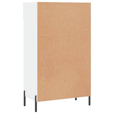 vidaXL Armoire à chaussure Blanc brillant 60x35x105 cm Bois ingénierie