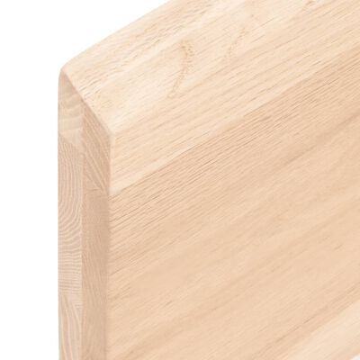 vidaXL Dessus de table 80x50x(2-4) cm bois de chêne massif non traité