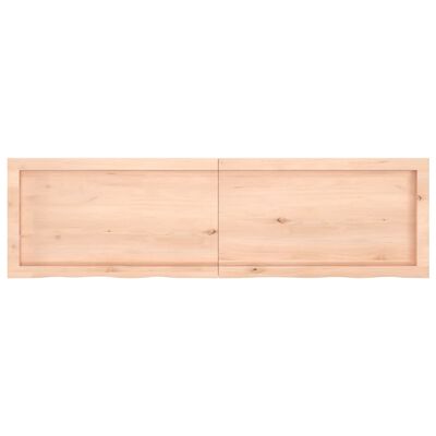 vidaXL Dessus de table 140x40x(2-4) cm bois de chêne massif non traité