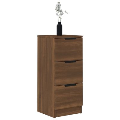 vidaXL Buffet Chêne marron 30x30x70 cm Bois d'ingénierie