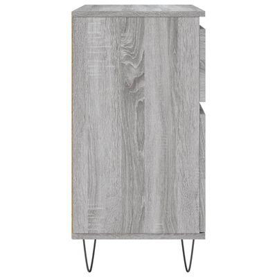 vidaXL Buffet Sonoma gris 60x35x70 cm Bois d'ingénierie