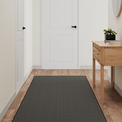 vidaXL Tapis de couloir aspect sisal anthracite 80x150 cm