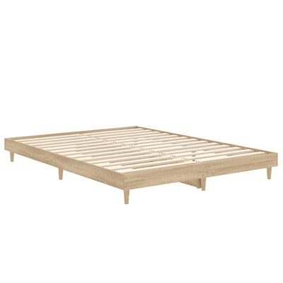 vidaXL Cadre de lit sans matelas chêne sonoma 140x190 cm