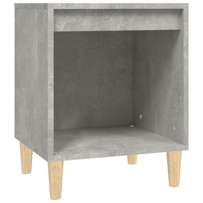 vidaXL Tables de chevet 2 pcs Gris béton 40x35x50 cm