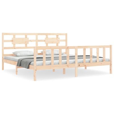 vidaXL Cadre de lit sans matelas 200x200 cm bois massif de pin