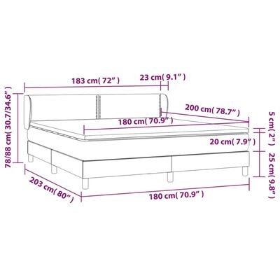 vidaXL Sommier à lattes de lit et matelas Vert foncé 180x200cm Velours