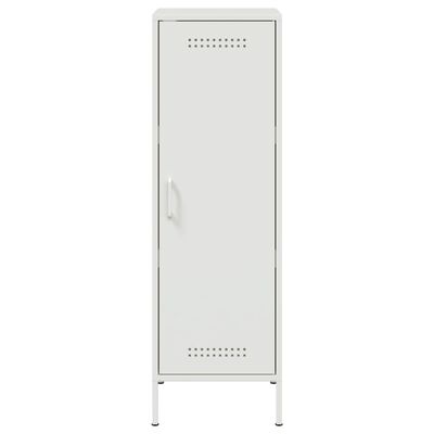 vidaXL Buffet haut blanc 36x39x113 cm acier