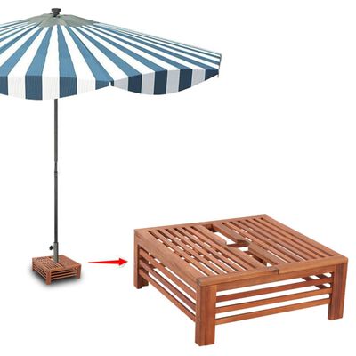 vidaXL Couverture de support de parasol en bois