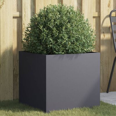 vidaXL Jardinière anthracite 49x47x46 cm acier