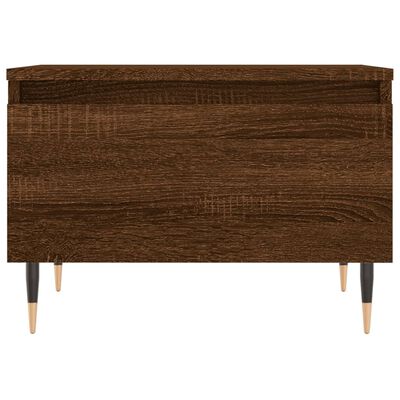 vidaXL Table basse chêne marron 50x46x35 cm bois d'ingénierie