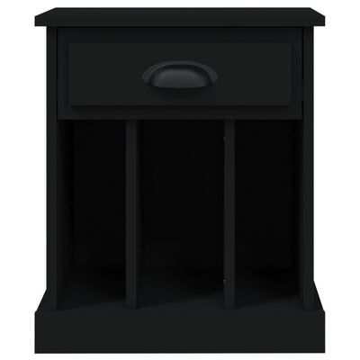 vidaXL Tables de chevet 2 pcs noir 43x36x50 cm