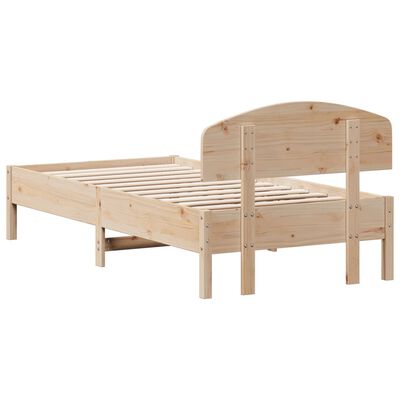 vidaXL Cadre de lit sans matelas 75x190 cm bois de pin massif