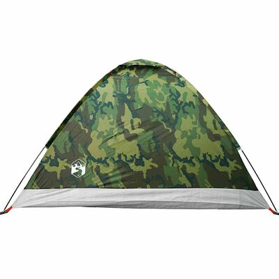 vidaXL Tente de camping à dôme 2 personnes camouflage imperméable